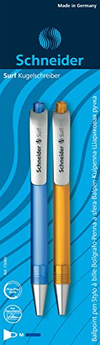 Schneider 73060 Schreibgeräte Kugelschreiber Surf, M, blau, 2er Blisterkarte sortiert Schneider 73060 Schreibgeräte Kugelschreiber Surf, M, blau, 2er Blisterkarte sortiert von Schneider