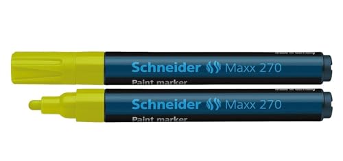Schneider Schreibgeräte Lackmarker Maxx 270, 1-3 mm, gelb Schneider Schreibgeräte Lackmarker Maxx 270, 1-3 mm, gelb von Schneider