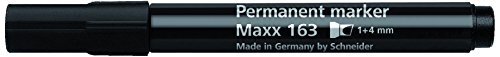 Schneider Schreibgeräte Permanentmarker Maxx 163, nachfüllbar, 1+4 mm, schwarz von Schneider