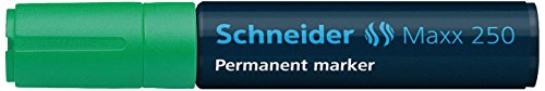 Schneider Schreibgeräte Permanentmarker Maxx 250, nachfüllbar, 2+7 mm, grün von Schneider