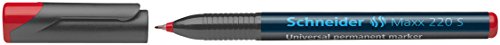 Schneider Schreibgeräte Universalmarker permanent Maxx 220 S, 0,4 mm, rot von Schneider