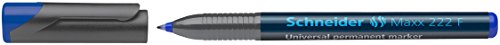 Schneider Schreibgeräte Universalmarker permanent Maxx 222 F, 0,7 mm, blau Schneider Schreibgeräte Universalmarker permanent Maxx 222 F, 0,7 mm, blau von Schneider