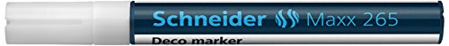 Schneider Schreibgeräte Windowmarker Decomarker Maxx 265, 2-3 mm Lackmalstifte Outliner Marker bianco von Schneider Electric