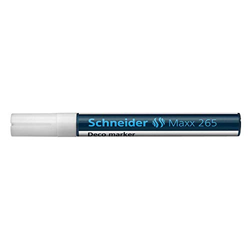 Schneider Schreibgeräte Windowmarker Decomarker Maxx 265, 2-3 mm Lackmalstifte Outliner Marker bianco von Schneider Electric