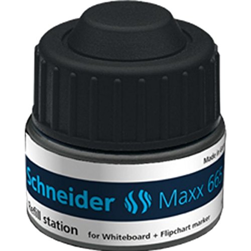 Schneider Set 3-Stationen Nachfüllpack Maxx 665 schwarz für Marker Whiteboard von Schneider