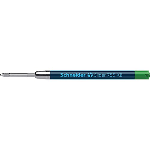 Schneider Slider 755 grün Medium Kugelschreiber Ersatzminen ViscoGlide-Tinte system-parker Stil – 2/Pk von Schneider