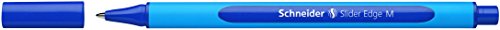 Schneider Schreibgeräte Kugelschreiber Slider Edge, Kappenmodell, M, Blau, Schaftfarbe: Cyan-Blau, 1 Stück von Schneider