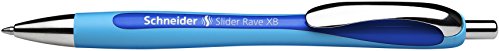 Schneider 132503 Slider Rave XB Kugelschreiber (Strichstärke: XB, dokumentenechte Mine, Schreibfarbe: blau), 1 Stück ,1er Pack von Schneider