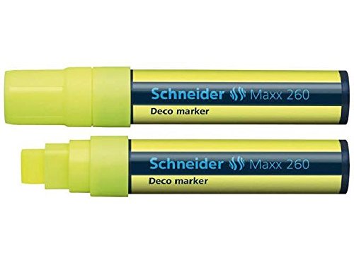 Windowmarker Deco-Marker Maxx 260, 5+15 mm, gelb Schreibfarbe gelb Strichstärke 5+15 mm Windowmarker Deco-Marker Maxx 260, 5+15 mm, gelb Schreibfarbe gelb Strichstärke 5+15 mm von Schneider
