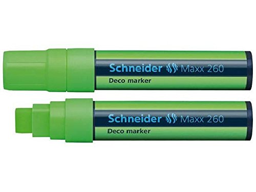 Windowmarker Deco-Marker Maxx 260, 5+15 mm, hellgrün Schreibfarbe hellgrün Strichstärke 5+15 mm von Schneider