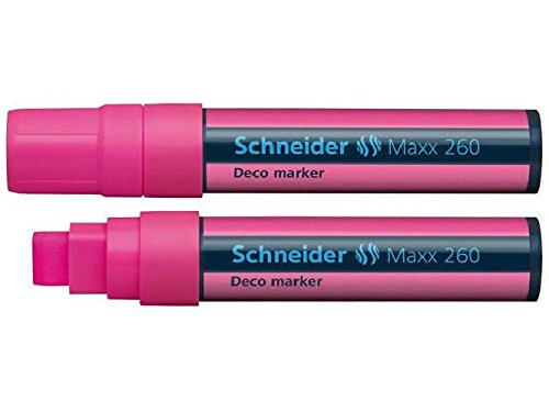 Windowmarker Deco-Marker Maxx 260, 5+15 mm, rosa Schreibfarbe rosa Strichstärke 5+15 mm von Schneider
