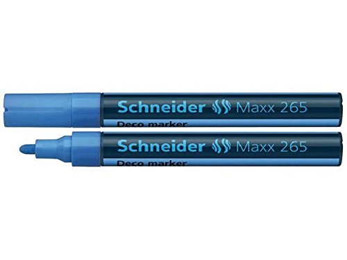 Windowmarker Deco-Marker Maxx 265, 2-3 mm, hellblau Schreibfarbe hellblau Strichstärke 2 - 3 mm(Liefermenge=2) von Schneider