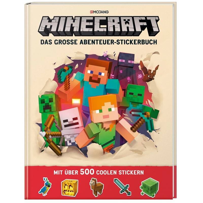 Minecraft - Das Große Abenteuer-Stickerbuch - Minecraft, Kartoniert (TB) von Schneiderbuch