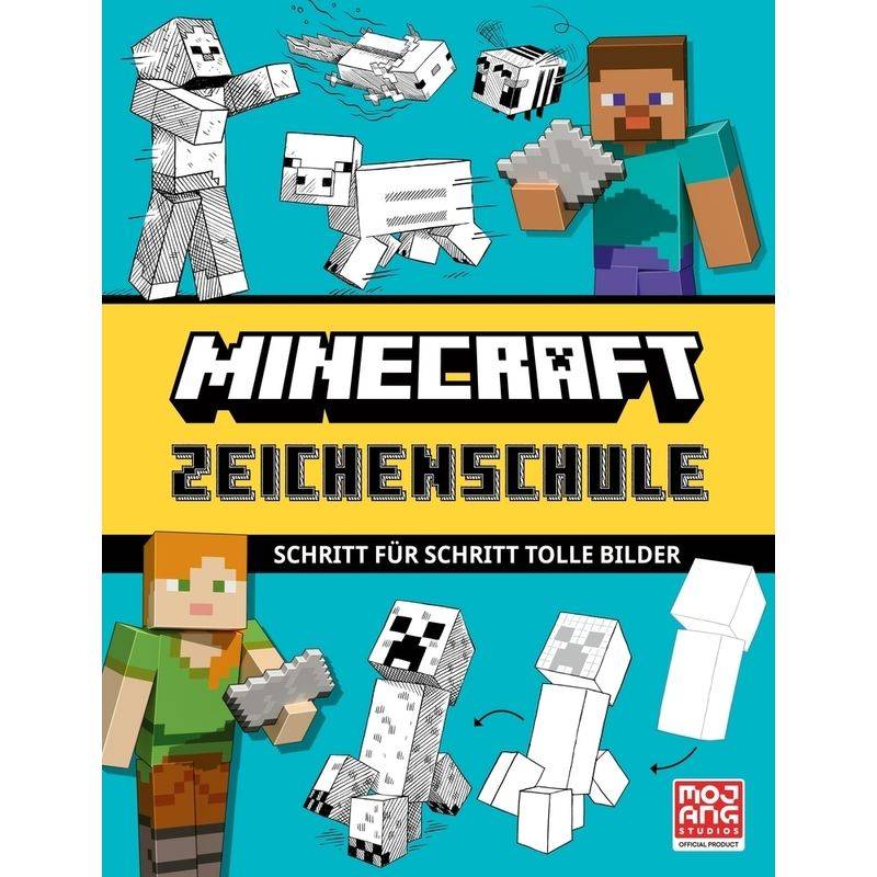 Minecraft Zeichenschule. Schritt Für Schritt Tolle Bilder - Mojang AB, Kartoniert (TB) von Schneiderbuch