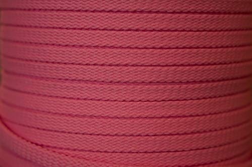 10m Flachkordel 5mm Flechtkordel Schnur Schnüre Korsett Korsage Korsettschnur neon pink rosa von Schneiderei & Atelier