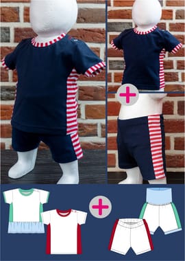 Babyset 1 - Shirt Lia und Shorts Bobby von Schneidermeer