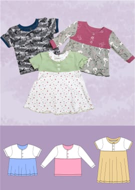 Linn - Babykleid und Babyshirt von Schneidermeer