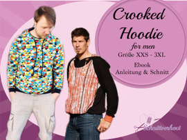 Crooked Hoodie for men von Schnittverhext