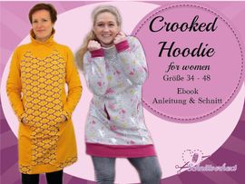Crooked Hoodie for women von Schnittverhext