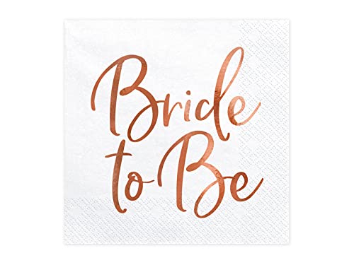 20 x Servietten "Bride to be" rose gold Hochzeit Jubiläum Hochzeistdeco 20 x Servietten "Bride to be" rose gold Hochzeit Jubiläum Hochzeistdeco von Schnooridoo