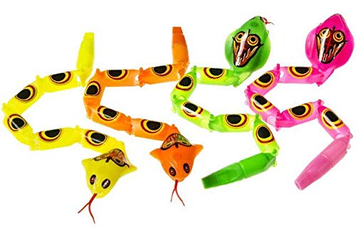 Schnooridoo 12 Bunte Gelenkschlangen 25 cm Mitgebsel Kindergeburtstag Schule Giveaway von Schnooridoo