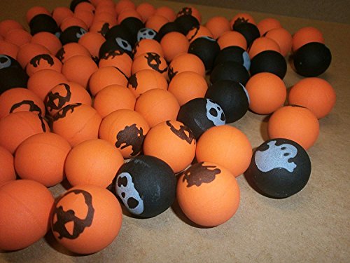 Schnooridoo 100 x Halloween Flummi - Grusel - Springball Mitgebsel Gespenter Geister Fledermaus von Schnooridoo