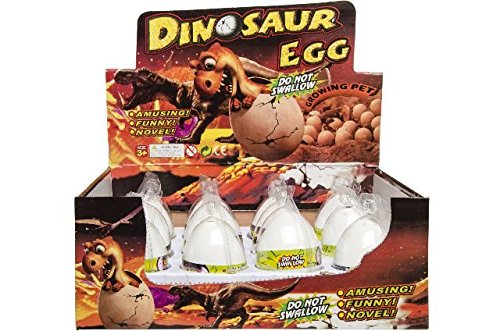 Schnooridoo 4 x Magische Dinosaurier Eier wachsender und schlüpfender Dino Ei Mitgebsel Kindergeburtstag Give Away von Schnooridoo