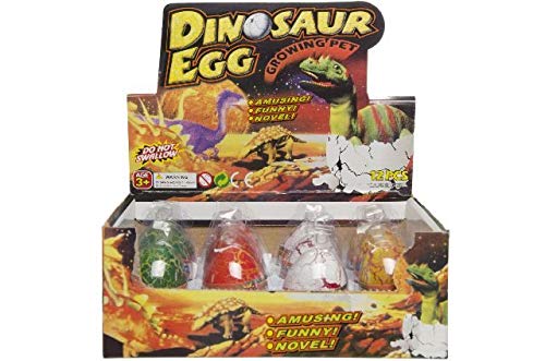 Schnooridoo 4 x farbige Magische Dinosaurier Eier wachsender und schlüpfender Dino Ei Mitgebsel Kindergeburtstag Give Away von Schnooridoo