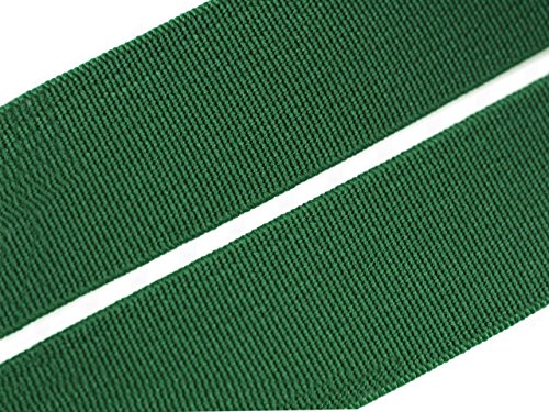 Gummiband 20 mm Gummizug Gummilitze Gummi Hosengummi gewebt viele Farben (20 Millimeter, 05 dunkelgrün) von Schnoschi