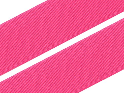 Gummiband 20 mm Gummizug Gummilitze Gummi Hosengummi gewebt viele Farben (20 Millimeter, 18 pink) von Schnoschi