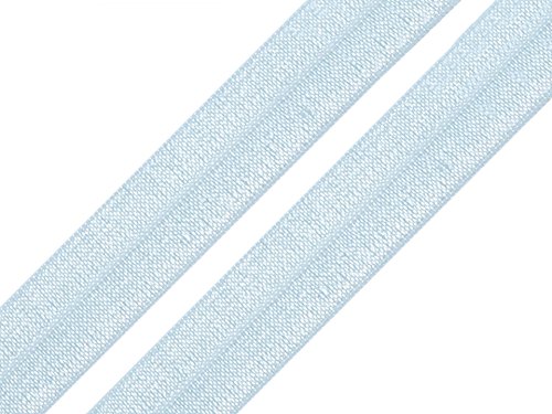 Schnoschi 2 Meter elastisches Einfassband 20 mm hellblau von Schnoschi