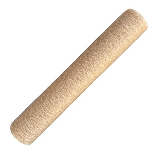 Schnoschi Dekostoff Creme, Rolle 9 m x 30 cm, Tischläufer, Dekonetz, Tischband, Netzstoff, Textil-Netzgewebe von Schnoschi