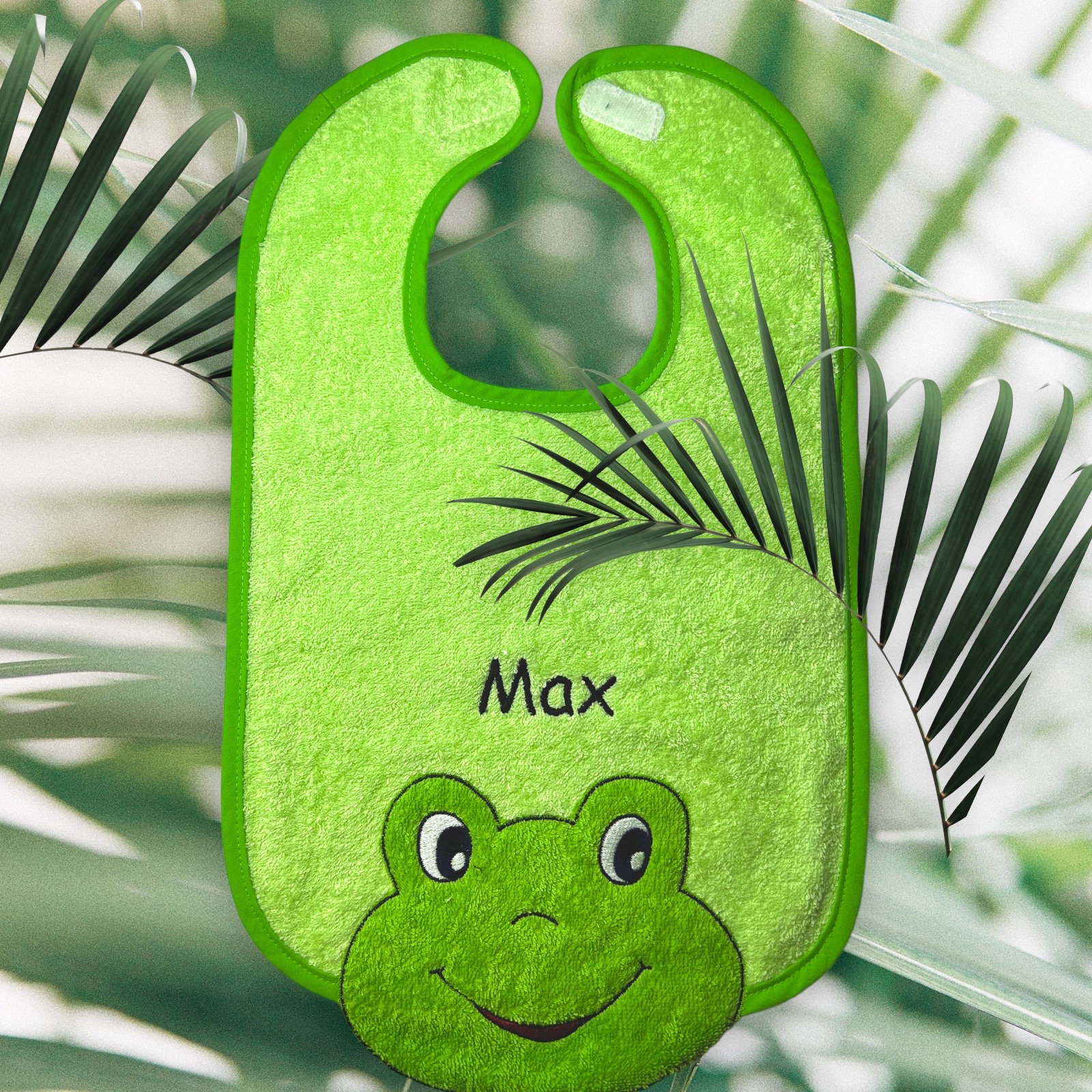 Lätzchen Mit Name, Frosch, Grün Babylatz Lätzchen Mit Name, Frosch, Grün Babylatz von Schnullergeschenke