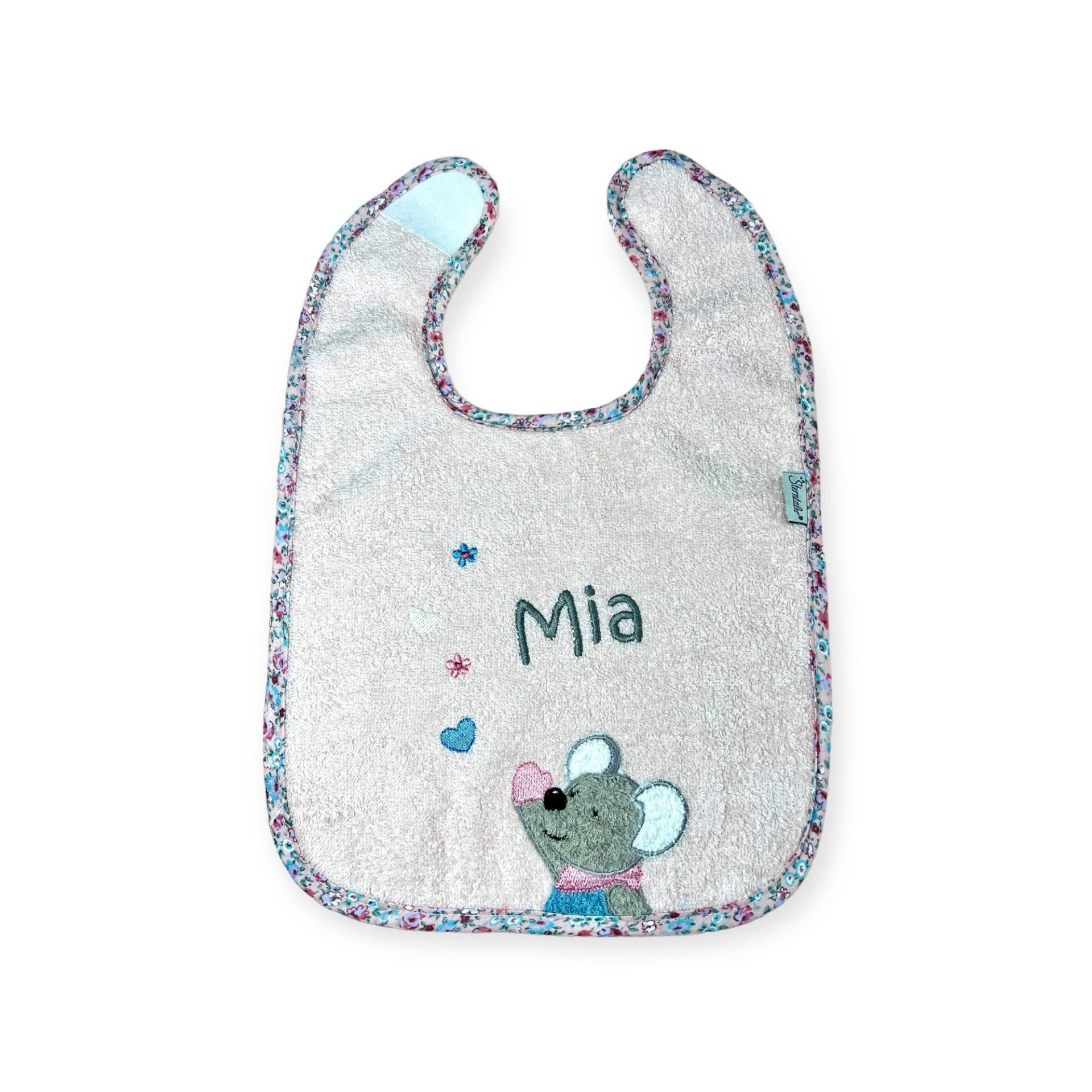 Lätzchen Mit Name, Mabel Maus, Sterntaler, Babylatz, Rosa Lätzchen Mit Name, Mabel Maus, Sterntaler, Babylatz, Rosa von Schnullergeschenke