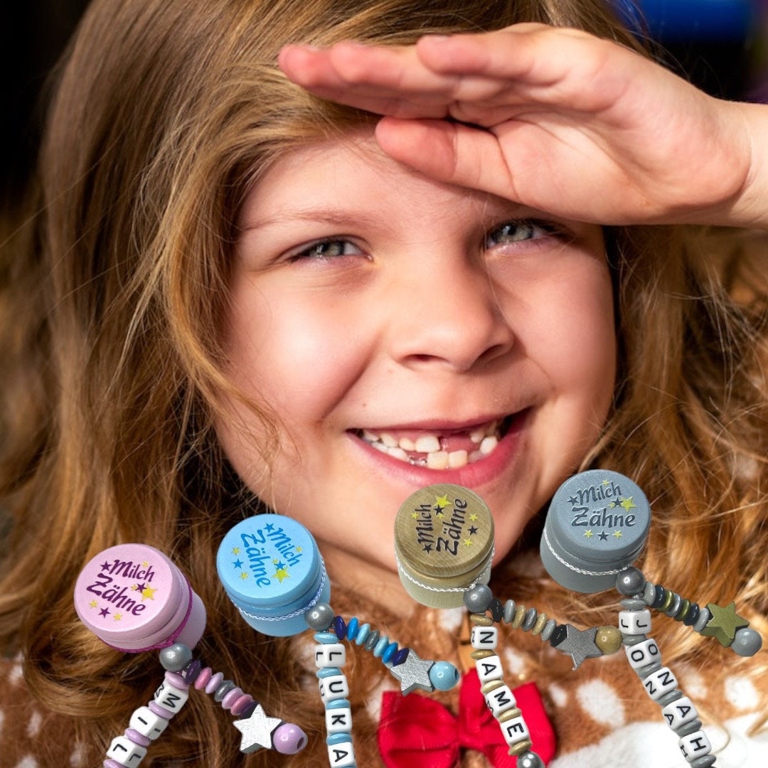 Milchzahn Dose Mit Name Geschenk Für Kinder Milchzahn Dose Mit Name Geschenk Für Kinder von Schnullergeschenke