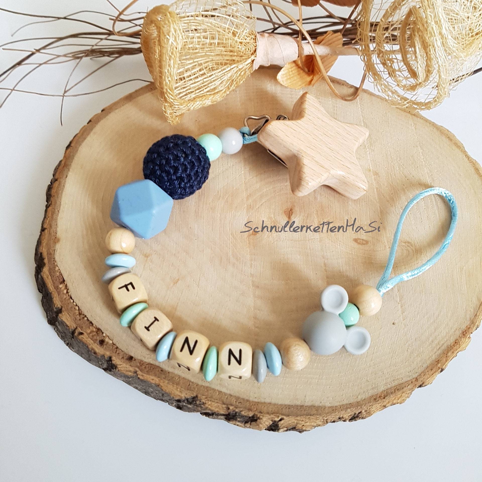 Schnullerkette Mit Namen | Personalisierte Schnullerkette Mit Namen | Personalisierte von SchnullerkettenHaSi