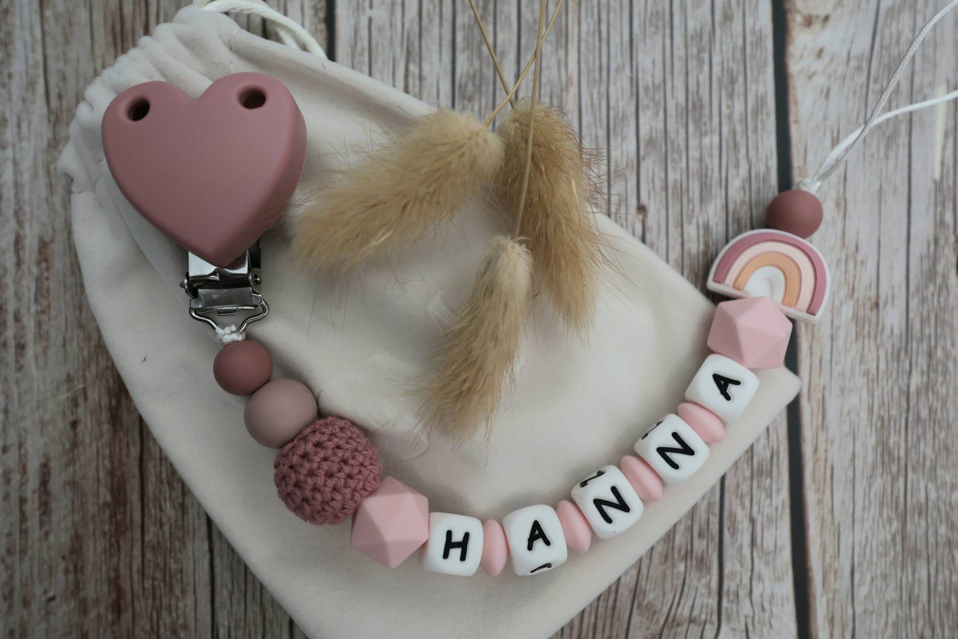 Schnullerkette Mit Namen Mädchen Schnullerkette Mit Namen Mädchen von SchnullerkettenMira