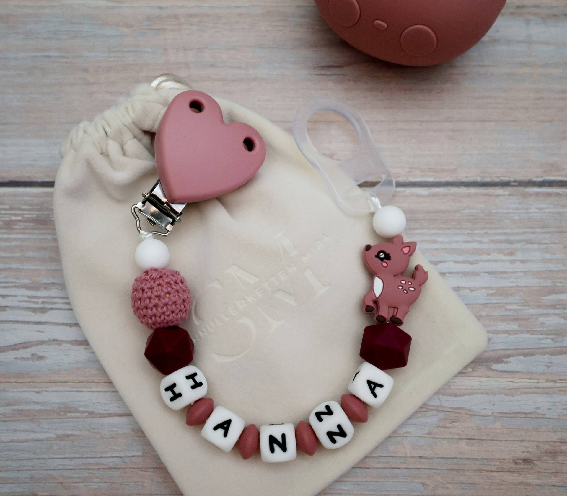 Schnullerkette Mit Namen Mädchen Schnullerkette Mit Namen Mädchen von SchnullerkettenMira