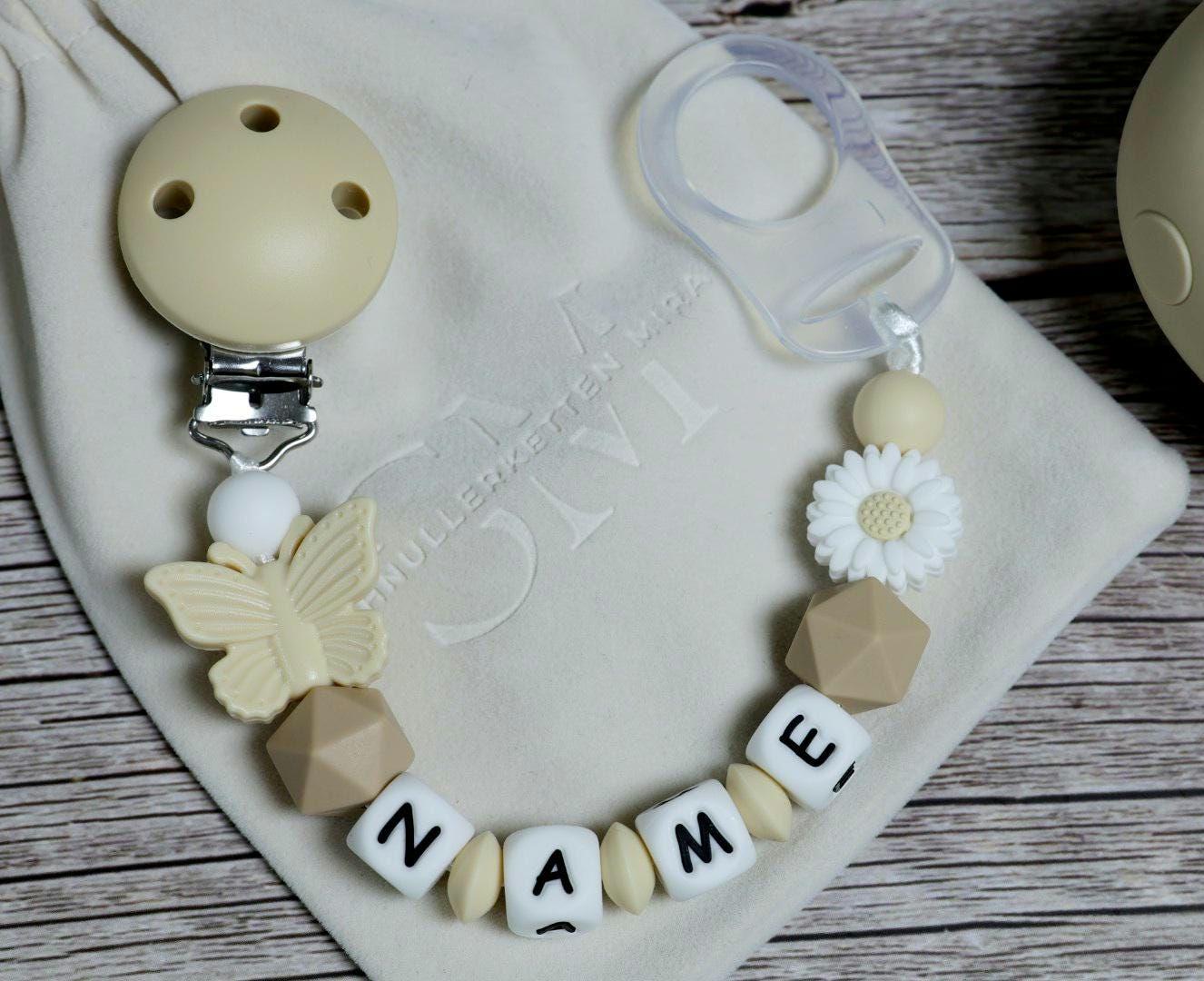 Schnullerkette Mit Namen Mädchen Schnullerkette Mit Namen Mädchen von SchnullerkettenMira