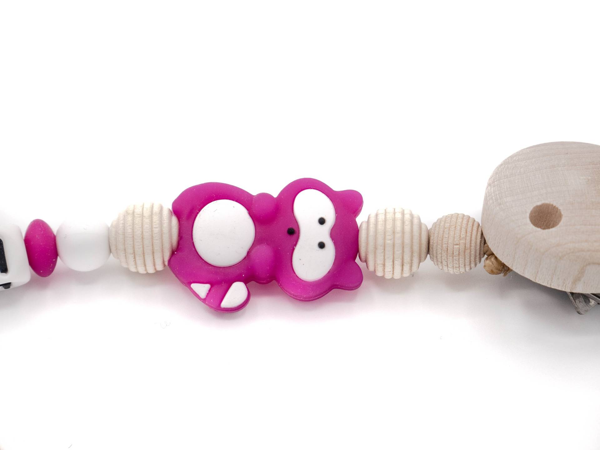 Schnullerkette Mädchen Mit Eigenem Namen Waschbär Häkelperle Handgefertigt Individualisierbar Rosa Pink Schnullerkette Mädchen Mit Eigenem Namen Waschbär Häkelperle Handgefertigt Individualisierbar Rosa Pink von Schnullerkettenland