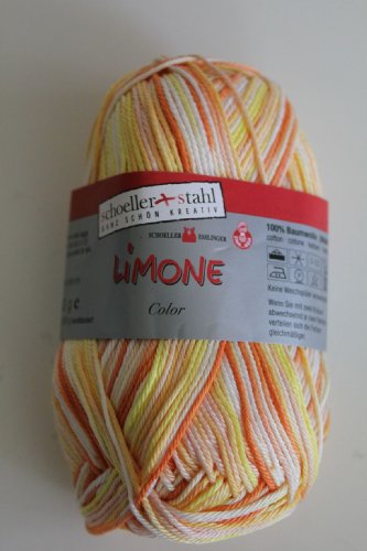 Limone Color Schoeller + Stahl 100 % Baumwolle 50 g Farbe 208-sonne von Schoeller&Stahl