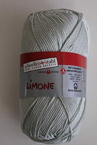 Limone Schoeller + Stahl 100 % Baumwolle 50 g Farbe 025-silber von Schoeller&Stahl