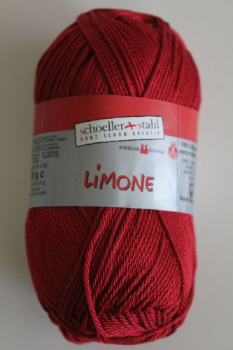 Limone Schoeller + Stahl 100 % Baumwolle 50 g Farbe 078-rubin von Schoeller&Stahl