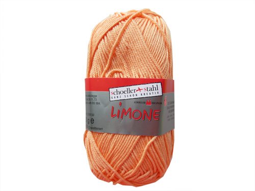 Schoeller Limone Orange 100% Baumwolle Strickgarn Garn Textilien von Schoeller