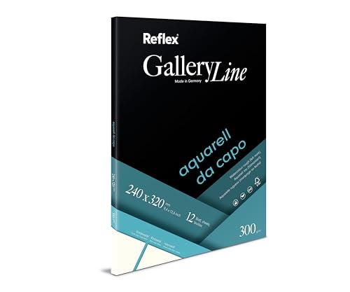 Schoellershammer Aquarellpapier Da Capo, 24x32cm, 300 g/m², Block mit 20 Blatt von Reflex