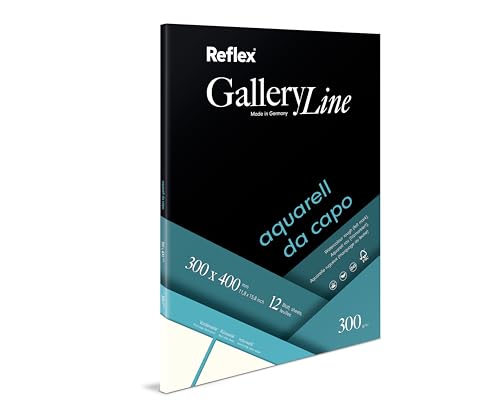 Schoellershammer Aquarellpapier Da Capo, 30x40cm, 300 g/m², Block mit 20 Blatt, VF5004242 von Reflex