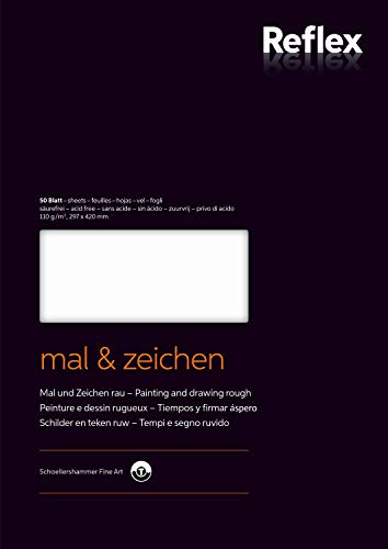 Schoellershammer Mal- und Zeichenpapier Nr.4, A3, Matt, 110 g/m², Block mit 50 Blatt von Schoellershammer