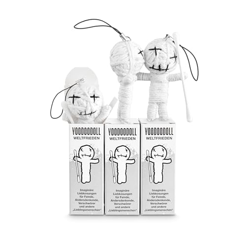 Voodoo Puppe Weltfrieden 3er-Pack Voodoo Doll to go Voodoo-Doll imaginäre Streicheleinheiten für Andersdenkende, Verschwörer und andere Lieblingsmenschen Geschenk im Karton 5 x PRYM Stecknadel Voodoo Puppe Weltfrieden 3er-Pack Voodoo Doll to go Voodoo-Doll imaginäre Streicheleinheiten für Andersdenkende, Verschwörer und andere Lieblingsmenschen Geschenk im Karton 5 x PRYM Stecknadel von Schöne Güter