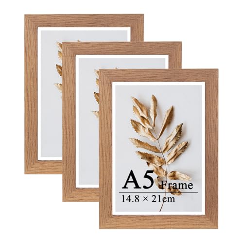 Scholar Tree A5-Bilderrahmen, Holz, freistehend, zur Wandmontage, Braun, 3,14,8 x 21 cm von Scholartree