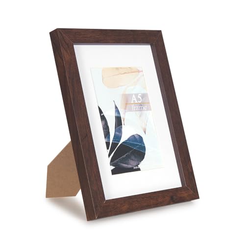 Scholar Tree Walnussholz-Bilderrahmen, A5, 21 x 14,8 cm, Holz-Bilderrahmen für freistehende und Wandmontage Scholar Tree Walnussholz-Bilderrahmen, A5, 21 x 14,8 cm, Holz-Bilderrahmen für freistehende und Wandmontage von Scholartree